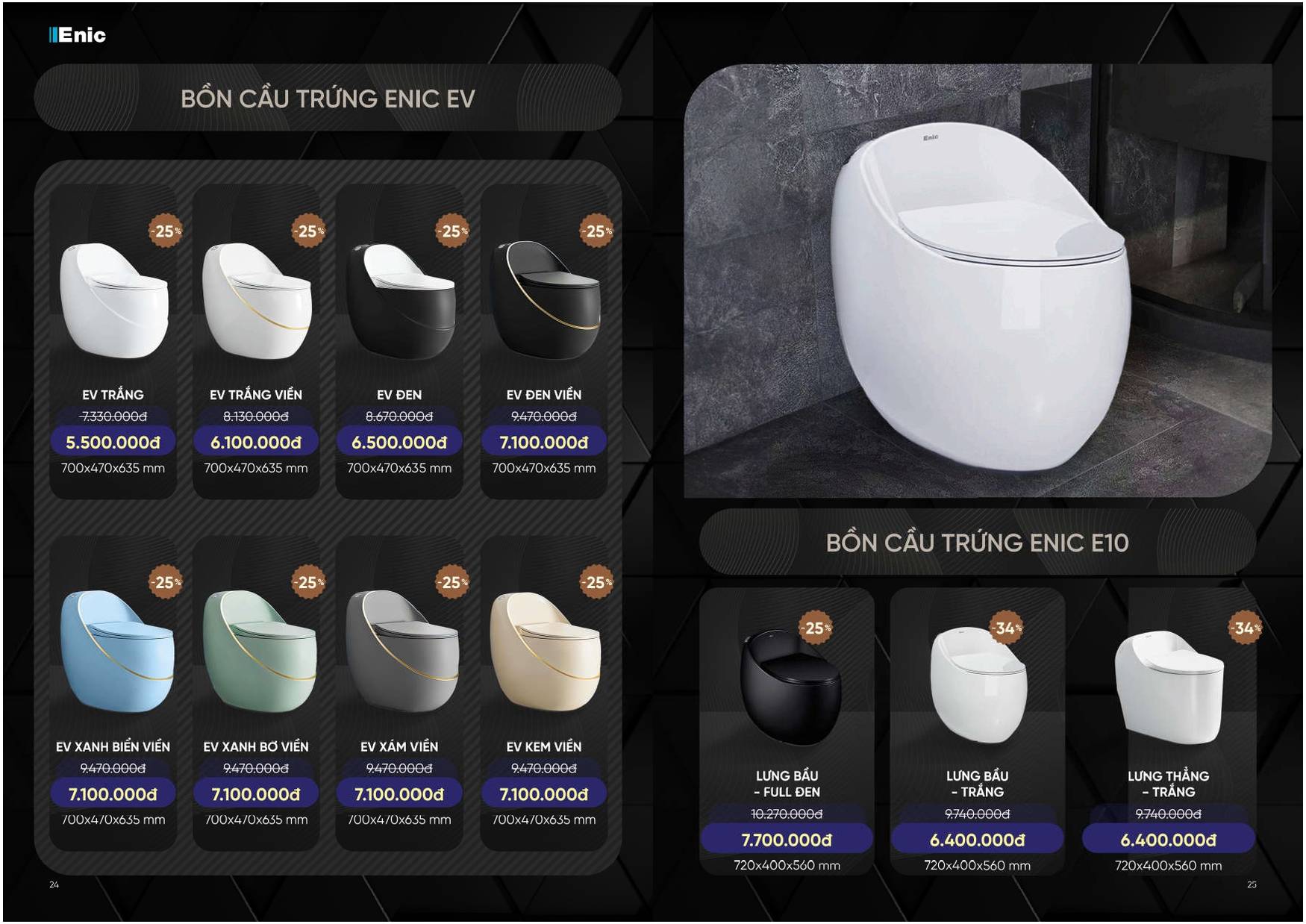 Bảng giá và Catalogue Thiết bị vệ sinh thông minh ENIC /Page 12